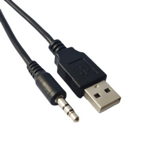 High Quality Custom USB Cable 24AWG Pure Copper AM to 3.5MM Audio Cable